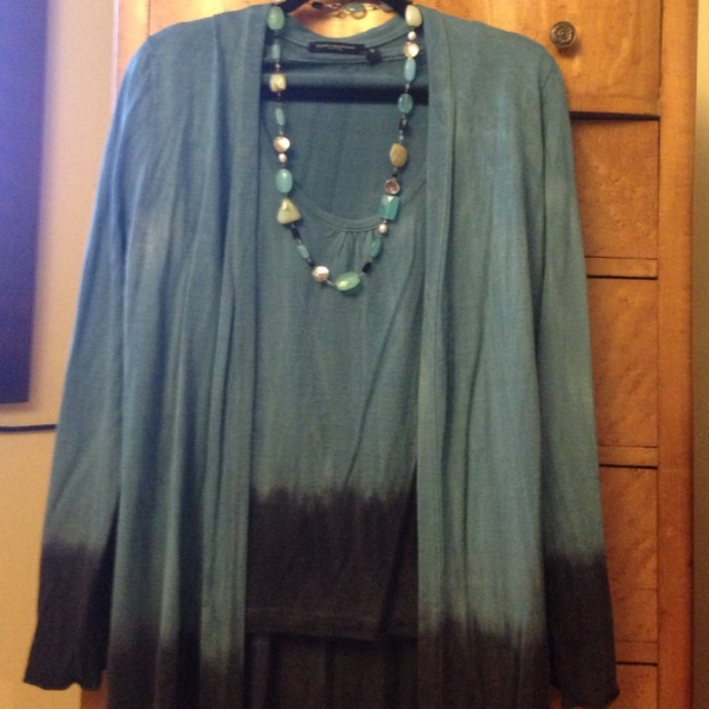 Piazza Sempione Teal Ombre Twin Set